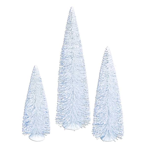 11" 14" 18" White Tree Set