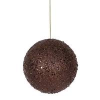 Vickerman 4.75" Chocolate Jewel Ball Ornament