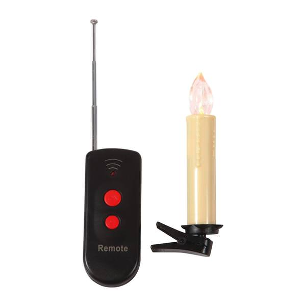 10 Light 4" LED Battery Operated Candle Set with Remote Control
