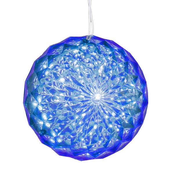 30 Light 6" LED Blue Crystal Ball