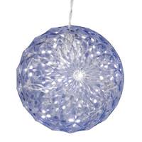 Vickerman 30 Light 6" LED Polar White Crystal Ball