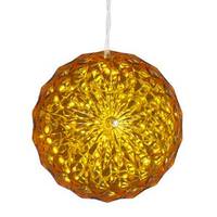 View 30 Light 6" LED Yellow Outdoor Crystal Ball