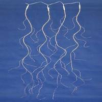 Vickerman 288 Light 2.5' Silver Wire Purple Tear Drop LED Micro String