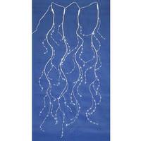 Vickerman 432 Light 9' Silver Wire White Tear Drop LED Micro String