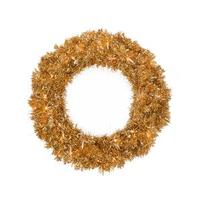 Vickerman 36" Artificial Antique Gold Tinsel 100 Clear DuraLit Miniature Lights