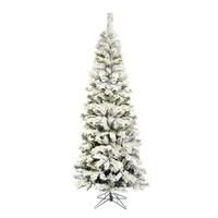 View 4.5' x 26" Artificial Flocked Pacific Pencil Tree