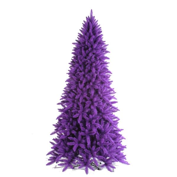3' x 26" Purple Ashley Spruce 100 Purple / Clear Miniature Lights