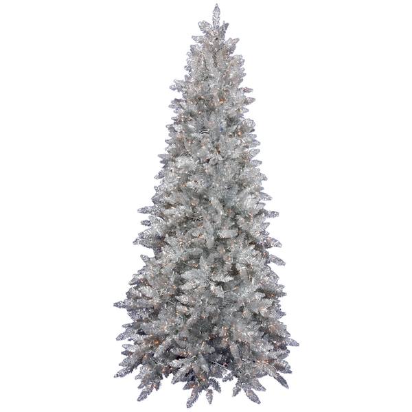 3' x 26" Silver Ashley Spruce 100 Clear Lights