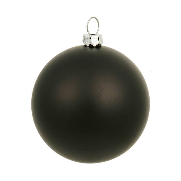8" Black Matte Ball Ornament