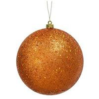 Vickerman 10" Burnished Orange Sequin Ball Ornament