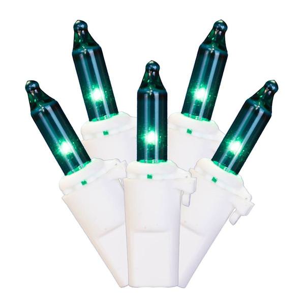 100 Light 9' White Wire Teal Icicle Light String with 5.5" Drop Spacing