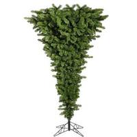 Vickerman 7.5' x 60" Artificial Green Upside Down 500 Multi-Color Lights