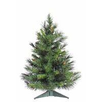 Vickerman 2' x 17" Artificial Cheyenne Pine with Pine Cones