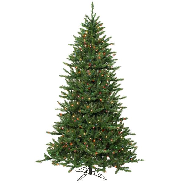 12' x 79" Artificial Frasier Fir Slim 2,100 Multi-Color Miniature Lights