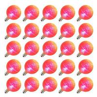 Vickerman G50 Candelabra Screw Base Pink LED Faceted (25 pack)