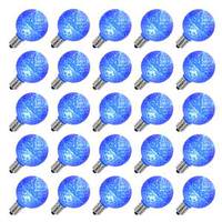 Vickerman G50 Intermediate Screw Base Blue LED Faceted (25 pack)