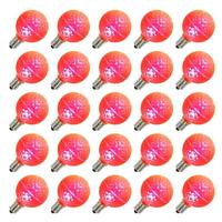 Vickerman 0.45 watt G50 Intermediate Screw Base Pink Faceted LED (25 pack)