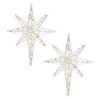 Vickerman 18" Star of Bethlehem Window Decor 50 White Lights (2 pack)