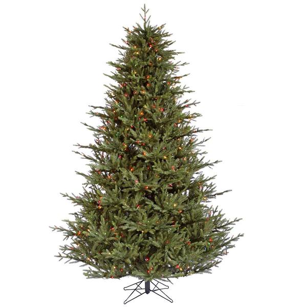 9.5' x 76" Artificial Itasca Frasier Fir Tree with 1,300 Multi Color LED Lights