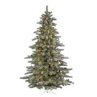 Vickerman 4.5' x 40" Artificial Lightly Frosted Sartell 250 Multi-Color Lights