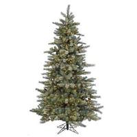 Vickerman 4.5' x 40" Artificial Slightly Frosted Sartell Glittered 200 Multi-Color Italian LED Lights
