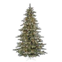 Vickerman 5.5' x 43" Artificial Slightly Frosted Sartell Glittered 300 Clear Lights
