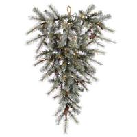 Vickerman 36" Artificial Slightly Frosted Sartell Teardrop 50 Clear Lights