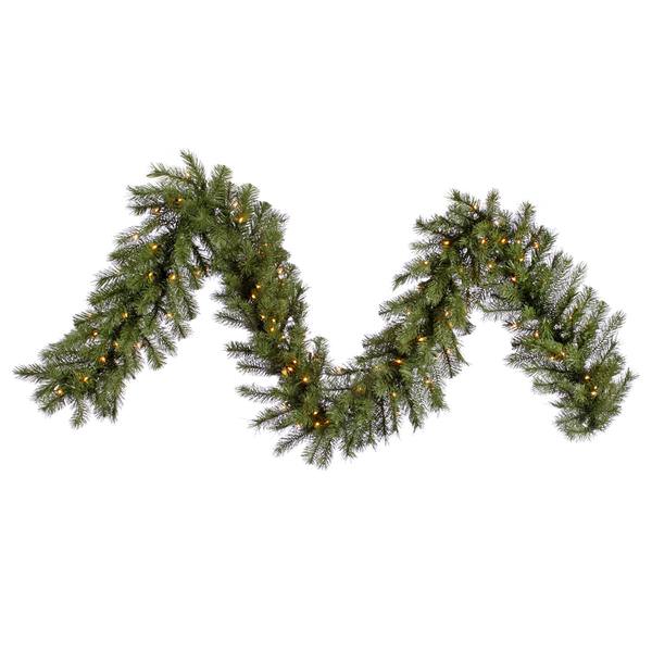 9' x 12" Artificial Albany Spruce Garland 100 Clear Lights