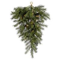 Vickerman 36" Artificial Albany Spruce Teardrop 50 Clear Lights