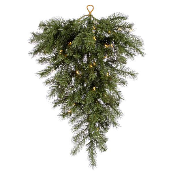 48" Artificial Albany Spruce Teardrop 100 Clear Lights