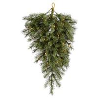 Vickerman 48" Artificial Albany Spruce Teardrop 90 Warm White LED Lights