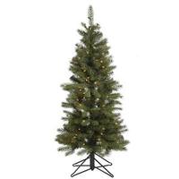 Vickerman 5.5' x 28" Artificial Blue Albany Spruce Slim 200 Clear Lights