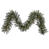 Vickerman 9' x 12" Artificial Blue Albany Spruce Garland 100 Clear Lights