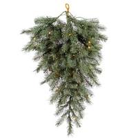 Vickerman 36" Artificial Blue Albany Spruce Teardrop 50 Clear Lights