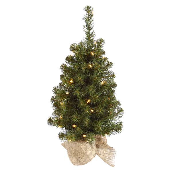 24" x 14" Artificial Felton Pine 35 Clear Lights