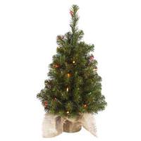 Vickerman 24" x 14" Artificial Felton Pine 35 Multi-Color Lights