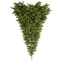 Vickerman 6' x 61" Artificial American Upside Down 600 Warm White Italian LED Lights