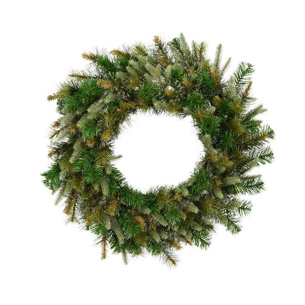30" Artificial Cashmere Pine Wreath 50 Clear Lights