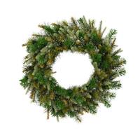 Vickerman 30" Artificial Cashmere Pine Wreath 50 Clear Lights