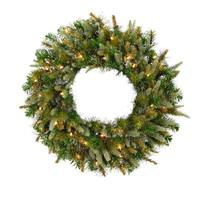 Vickerman 30" Artificial Cashmere Pine Wreath 50 Clear Lights