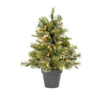Vickerman 24" x 21" Artificial Cashmere Pine 50 Clear Lights