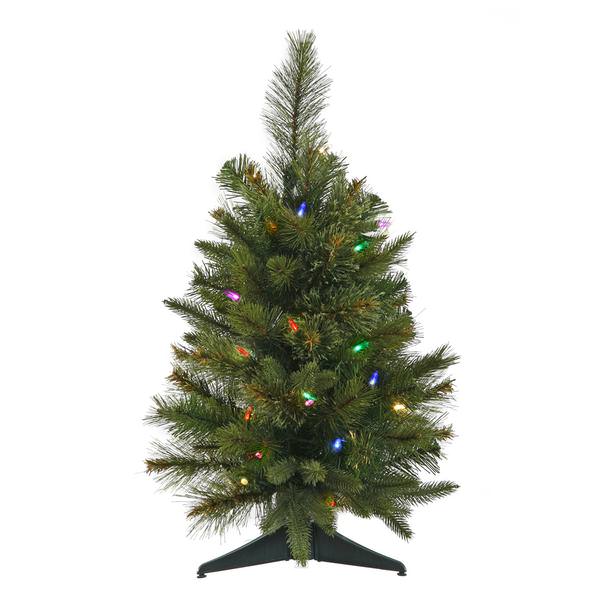 24" x 21" Artificial Cashmere Pine 50 Multi-Color Italian LED Lights