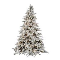Vickerman 7.5' x 65" Artificial Flocked Utica 850 Clear Lights
