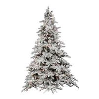 Vickerman 7.5' x 65" Artificial Flocked Utica 850 Multi-Color Lights
