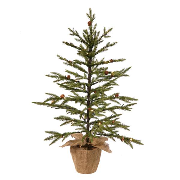 48" Artificial Hokah Pine 70 Clear Lights