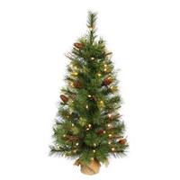 Vickerman 36" Artificial Caribou Mix Pine 70 Clear Lights