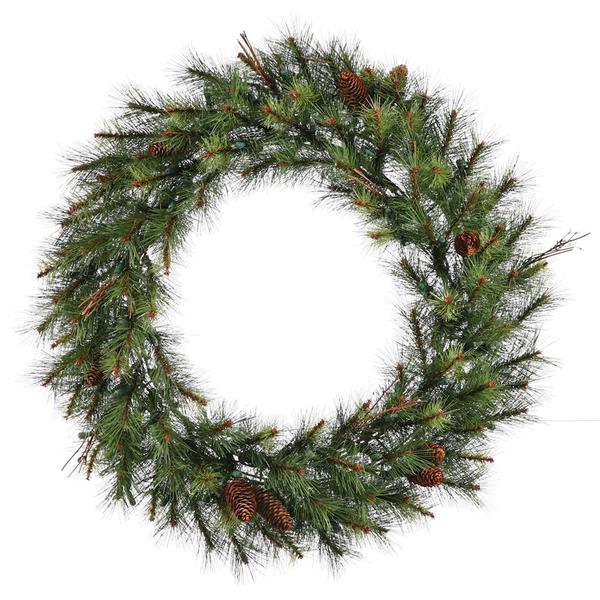 60" Artificial Caribou Mix Pine with Pine Cones