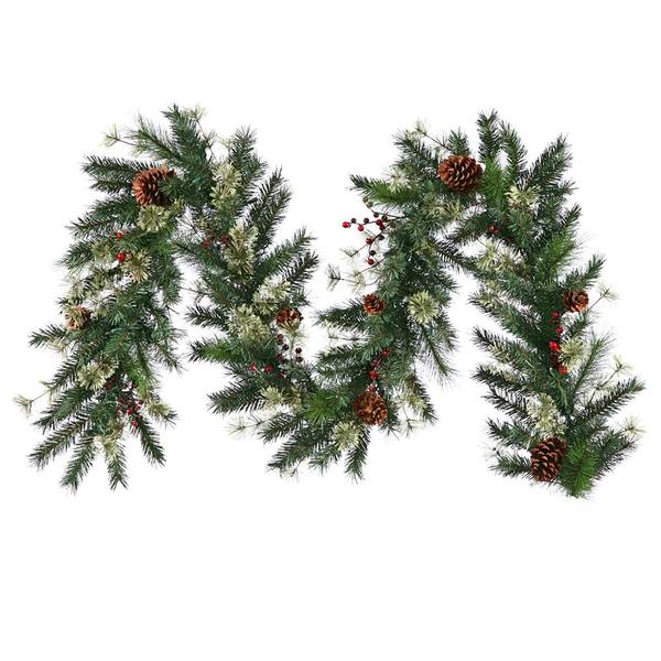 9' x 14" Artificial Nisswa Berry Pine Garland with Pine Cones and Berries