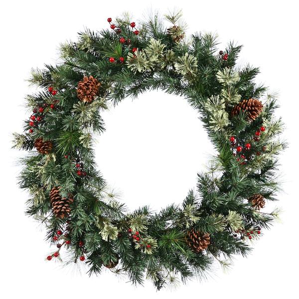 48" Nisswa Berry Pine with Pine Cones and Berries