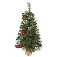 Vickerman 2.5' Artificial Siegal Berry Pine with Berries